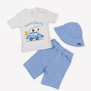 Ensemble « Petit Pilote » – Collection Été – 100% Coton Oeko-Tex