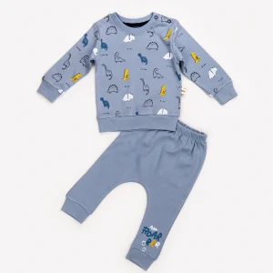 Ensemble 2 Pièces Garçon – Pull Dino & Pantalon