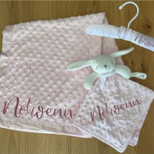 Coffret personnalisé rose – 3 pièces