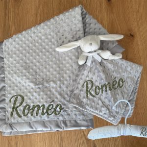 Coffret personnalisé gris – 3 pièces